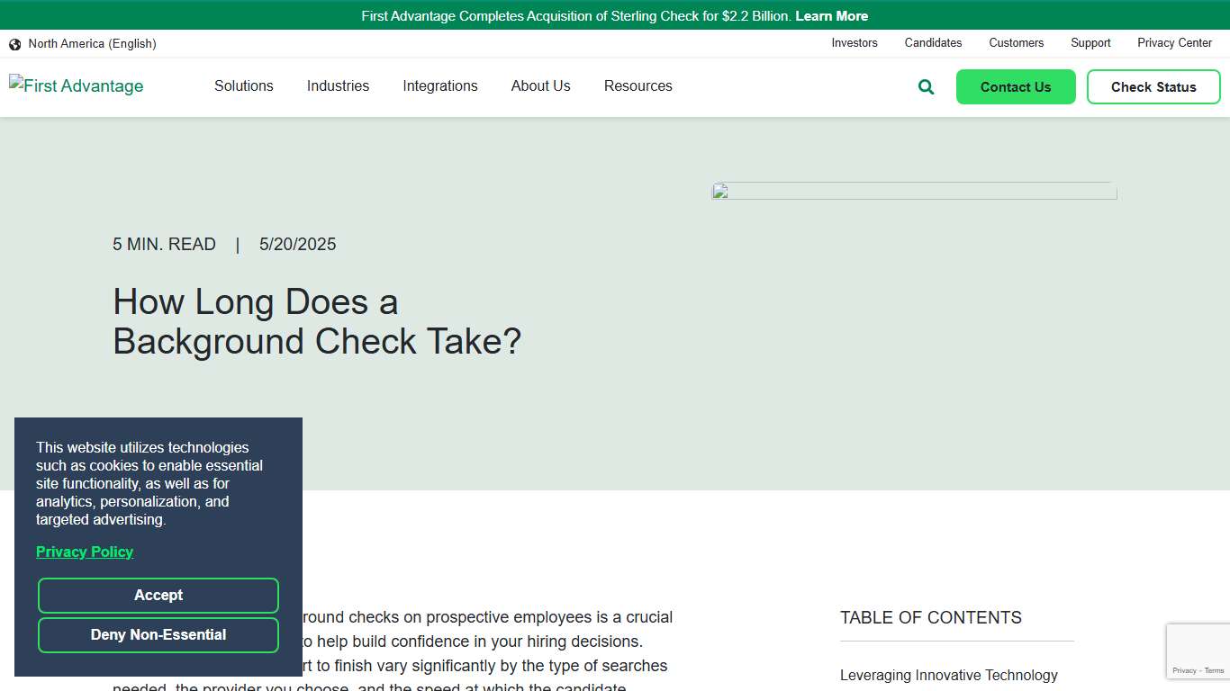 How Long Does a Background Check Take? | First Advantage